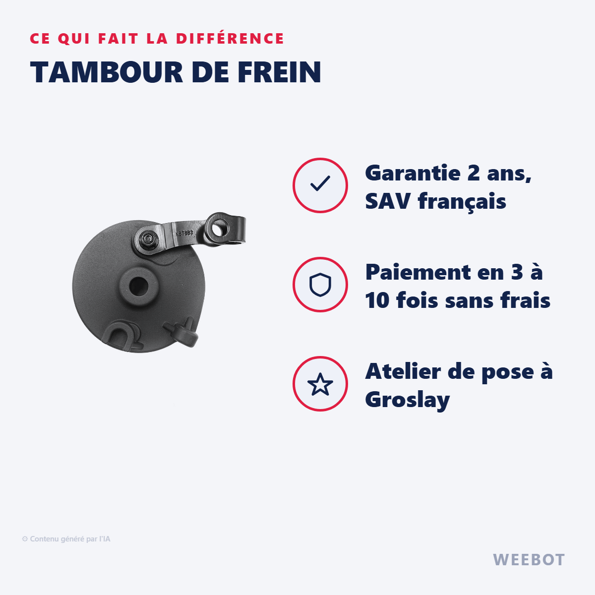Tambour de Frein : les points forts