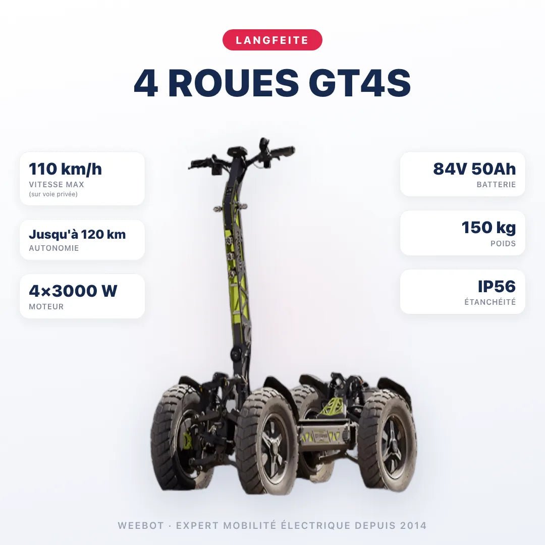 Trottinette Électrique 4 Roues Langfeite GT4S - Weebot