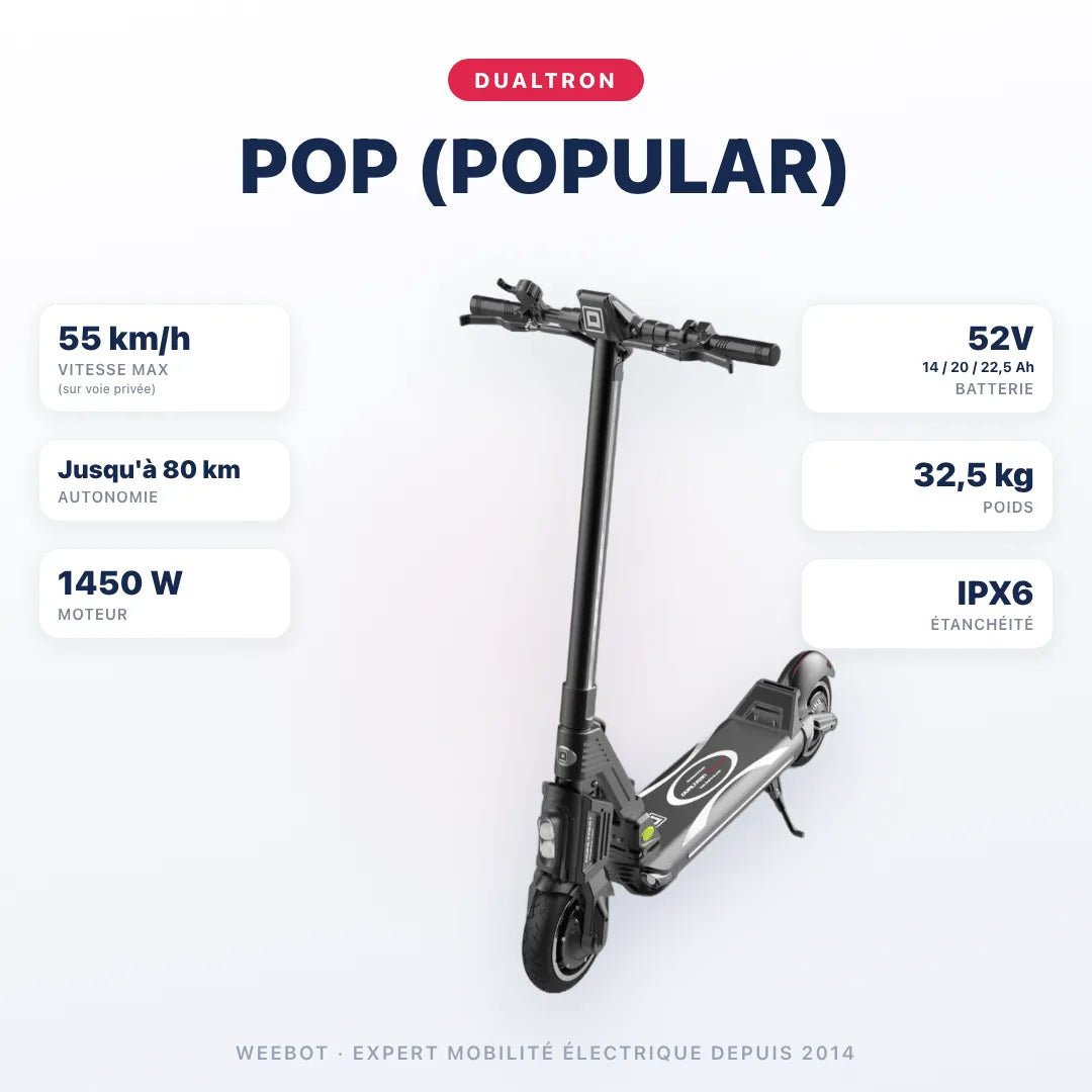 Trottinette Électrique Dualtron Pop (Popular) - Weebot