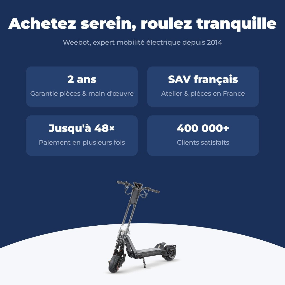 Trottinette Électrique Inmotion RS Jet noire — garantie 2 ans, livraison rapide et SAV français