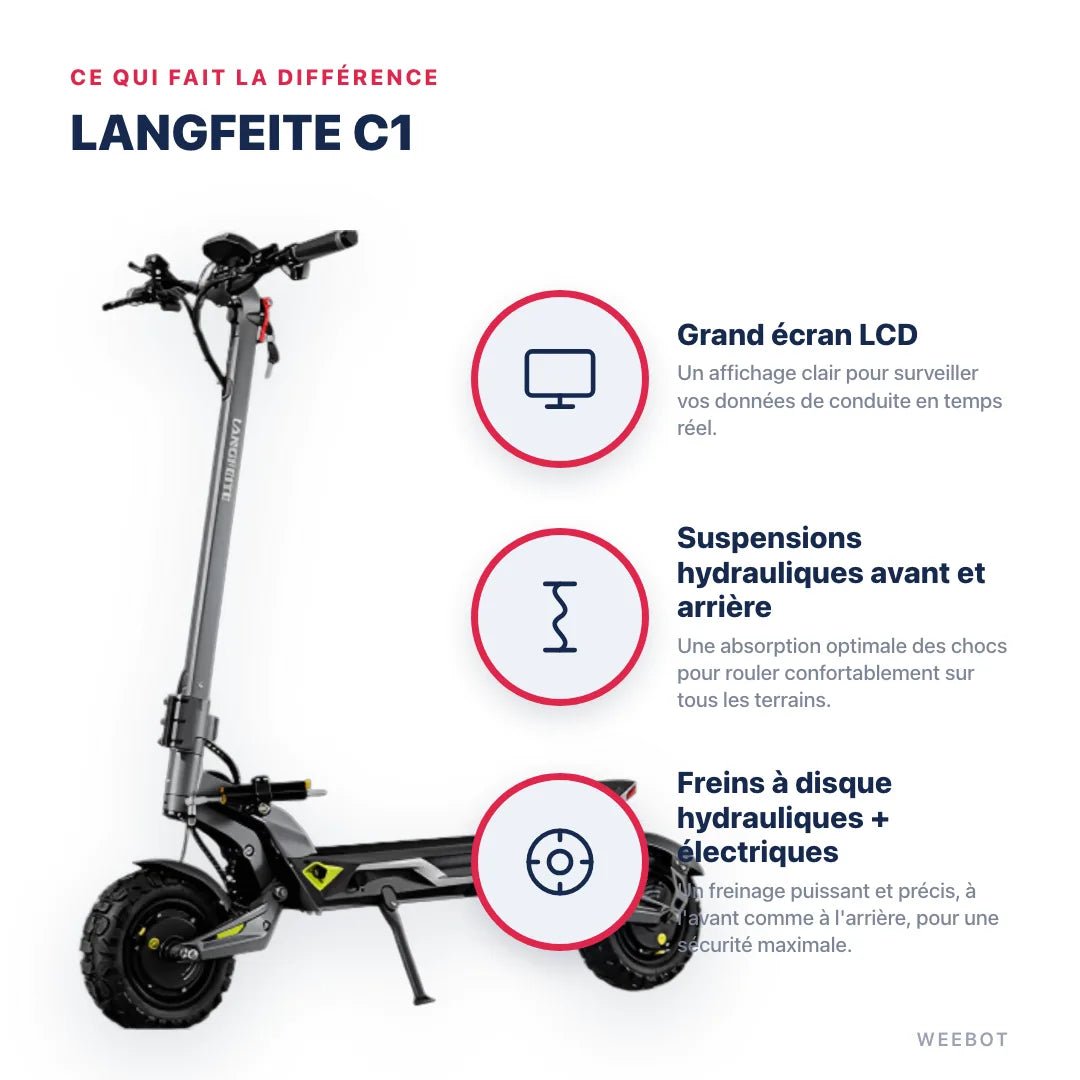 Trottinette Électrique Langfeite C1 - Weebot
