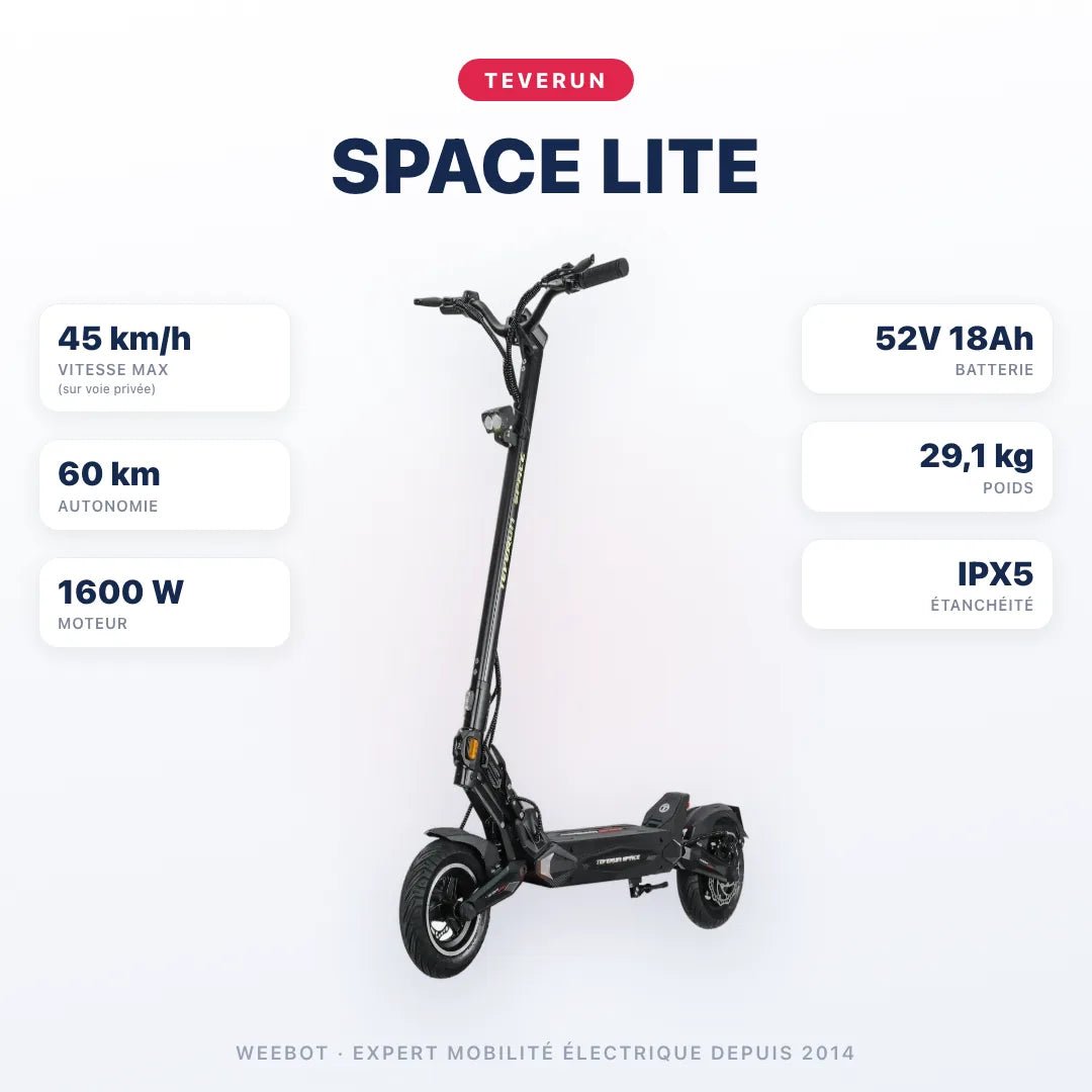 Trottinette Électrique Teverun Space Lite - Weebot