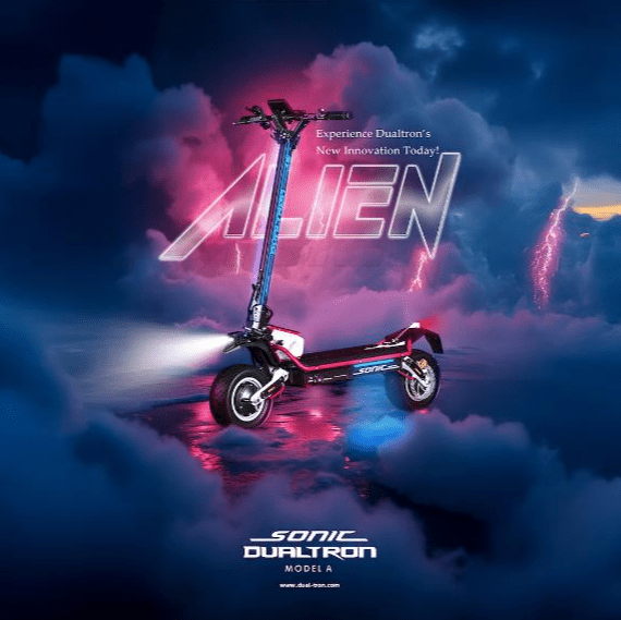 Trottinette Électrique Dualtron Sonic Alien : Haut de Gamme et Stylée - Weebot