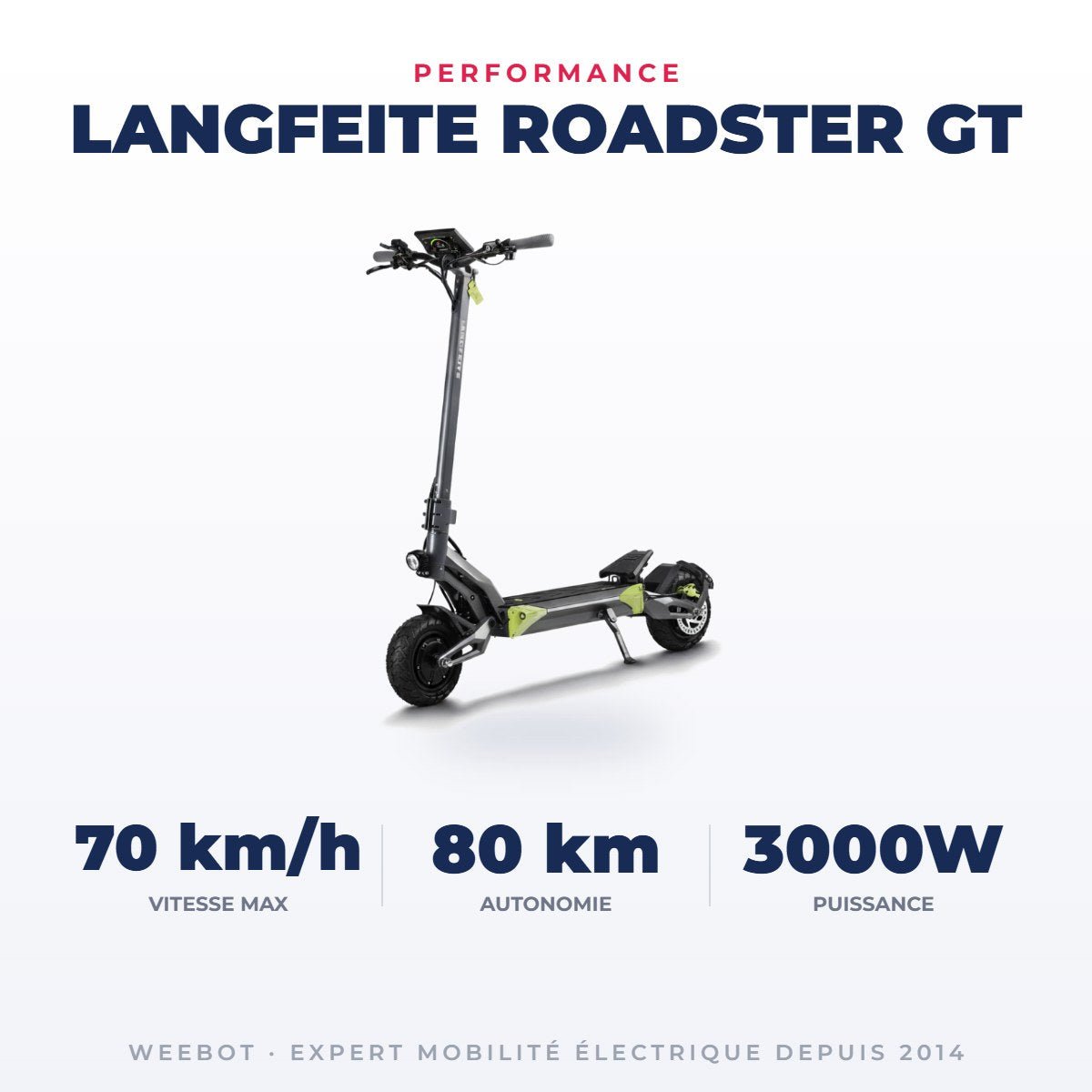 Trottinette Électrique Langfeite Roadster GT - Weebot