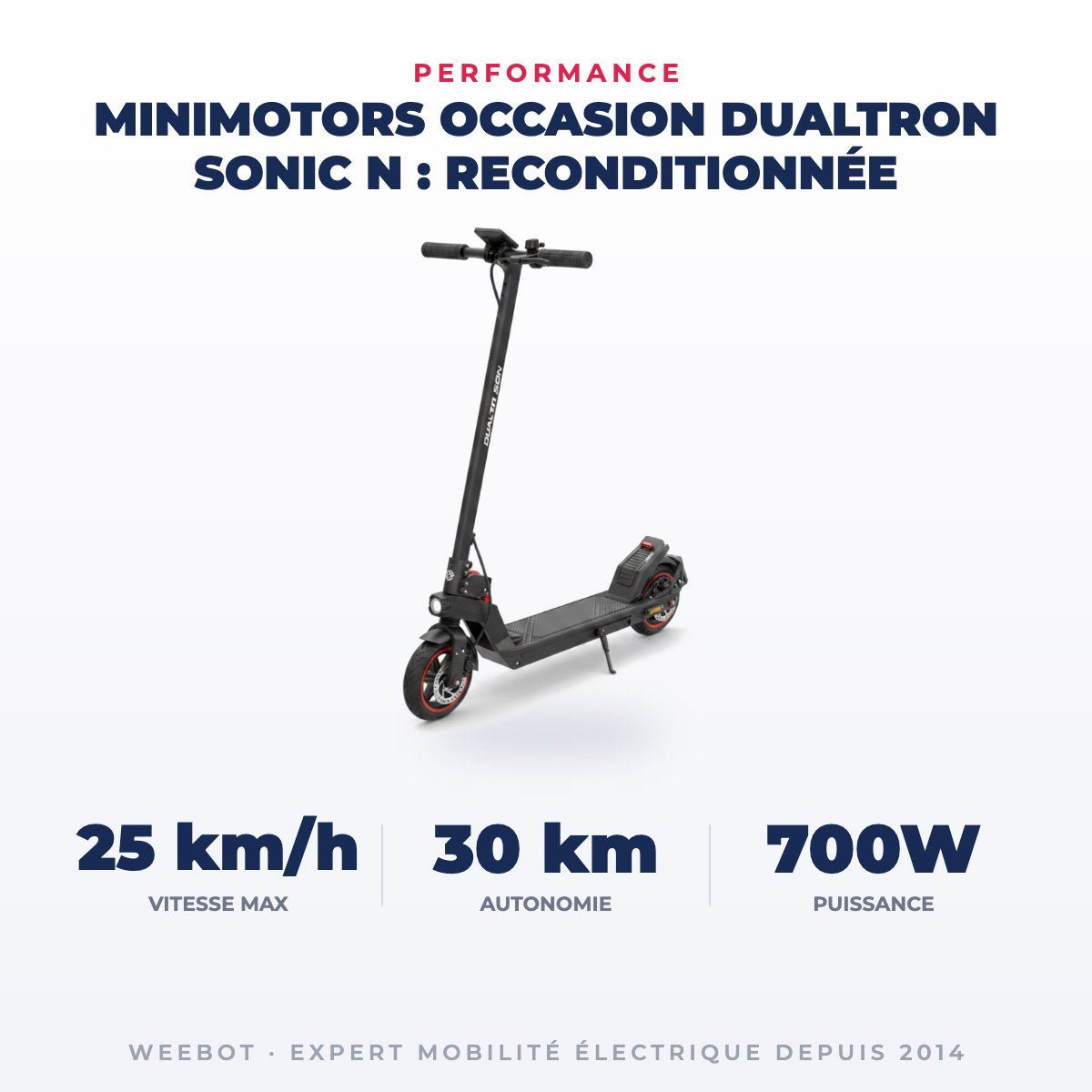 Trottinette Électrique Occasion Dualtron Sonic N : Reconditionnée - Weebot