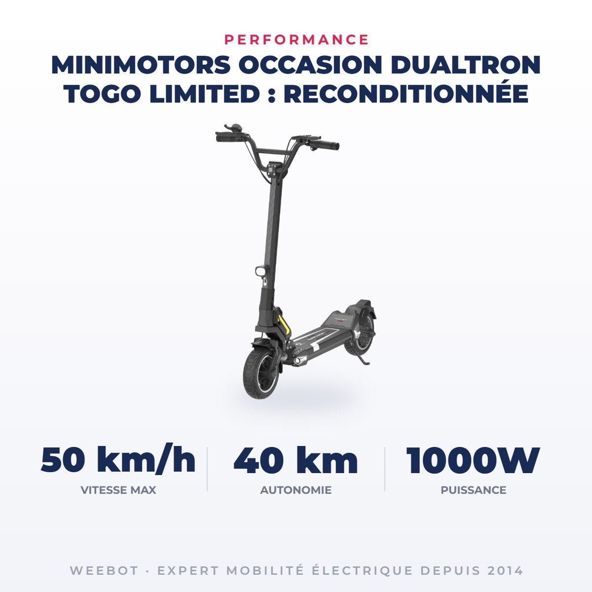 Trottinette Électrique Occasion Dualtron Togo Limited : Reconditionnée - Weebot
