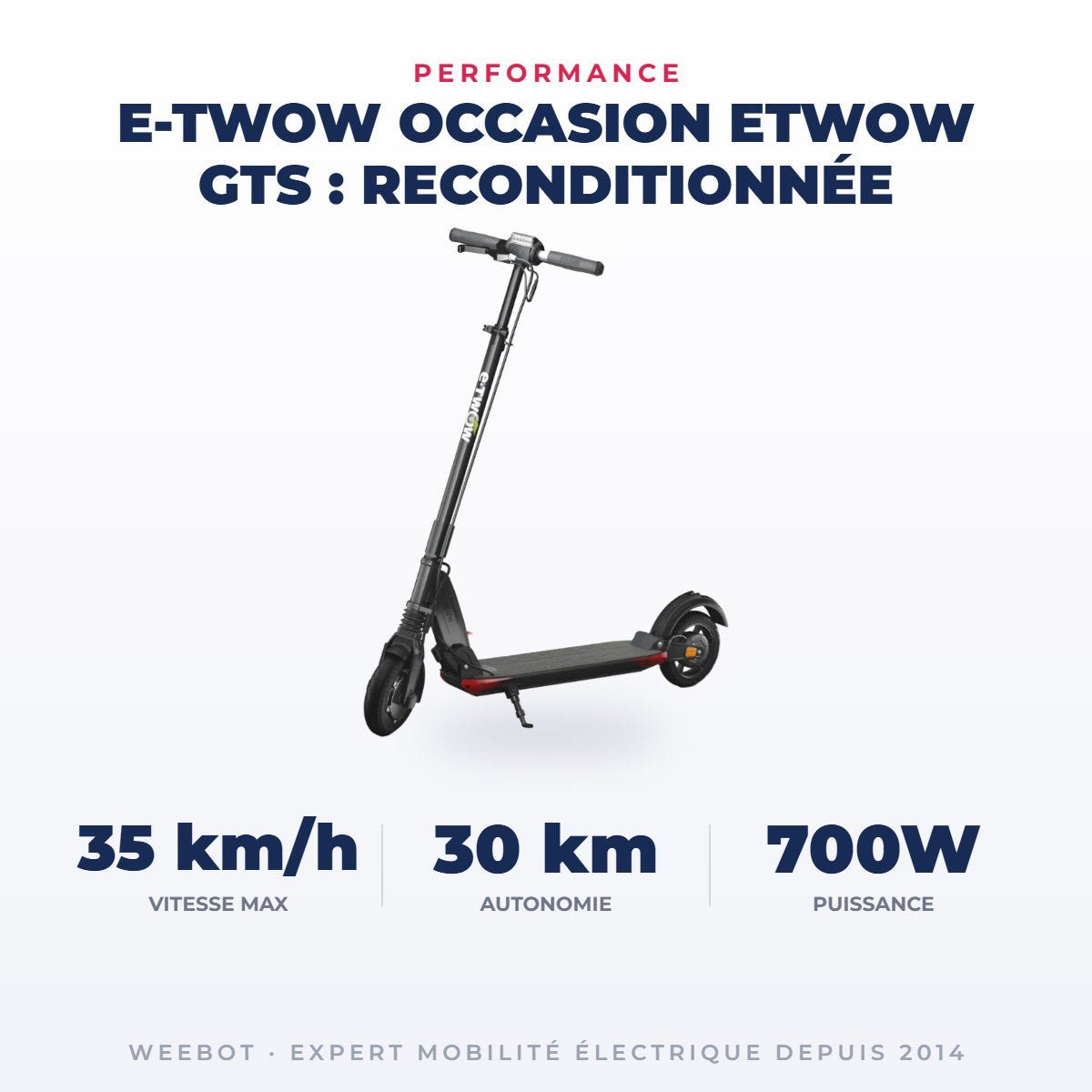 Trottinette Électrique Occasion Etwow GTS : Reconditionnée - Weebot
