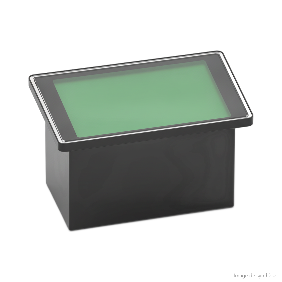 Schéma en perspective d'un voltmètre de guidon rectangulaire