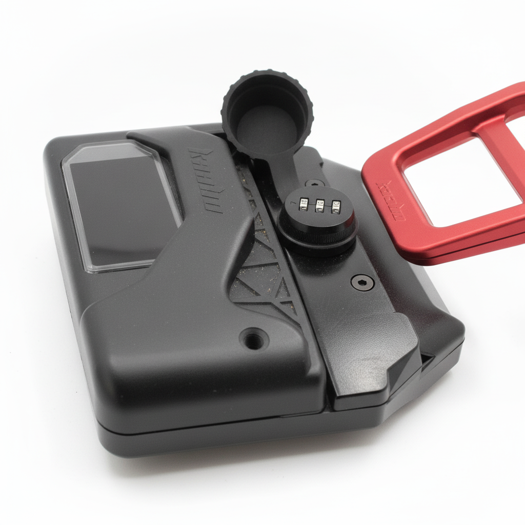 Verrou de Batterie Kaabo Wolf King GTR, packshot studio sur fond blanc
