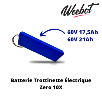 batterie interne trottinette elctrique zero 10x 60 v pas cher haute gamme