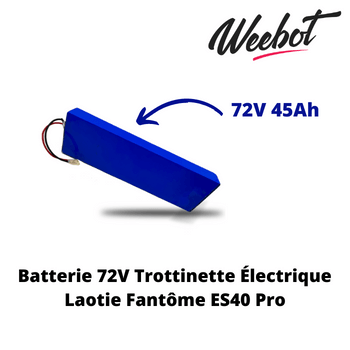batterie interne trottinette electrique laotie fantome es40 pro 72v pas cher