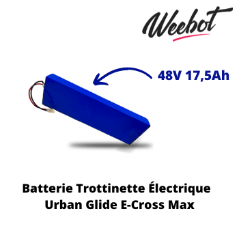 batterie interne trottinette electrique urban glide e cross max 48v pas cher