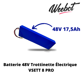 batterie interne trottinette electrique vsett 8 pro haute qualite