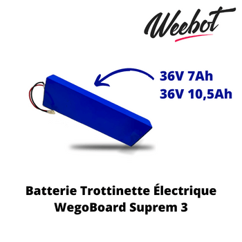 Chargeur électrique pour trottinette Suprem 3 de WegoBoard - 36V - 2A - 10S