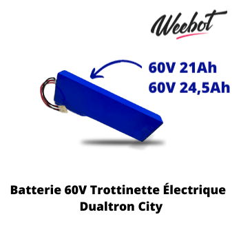 batterie interne trottinette electrique dualtron city 60v weebot minimotors pas cher