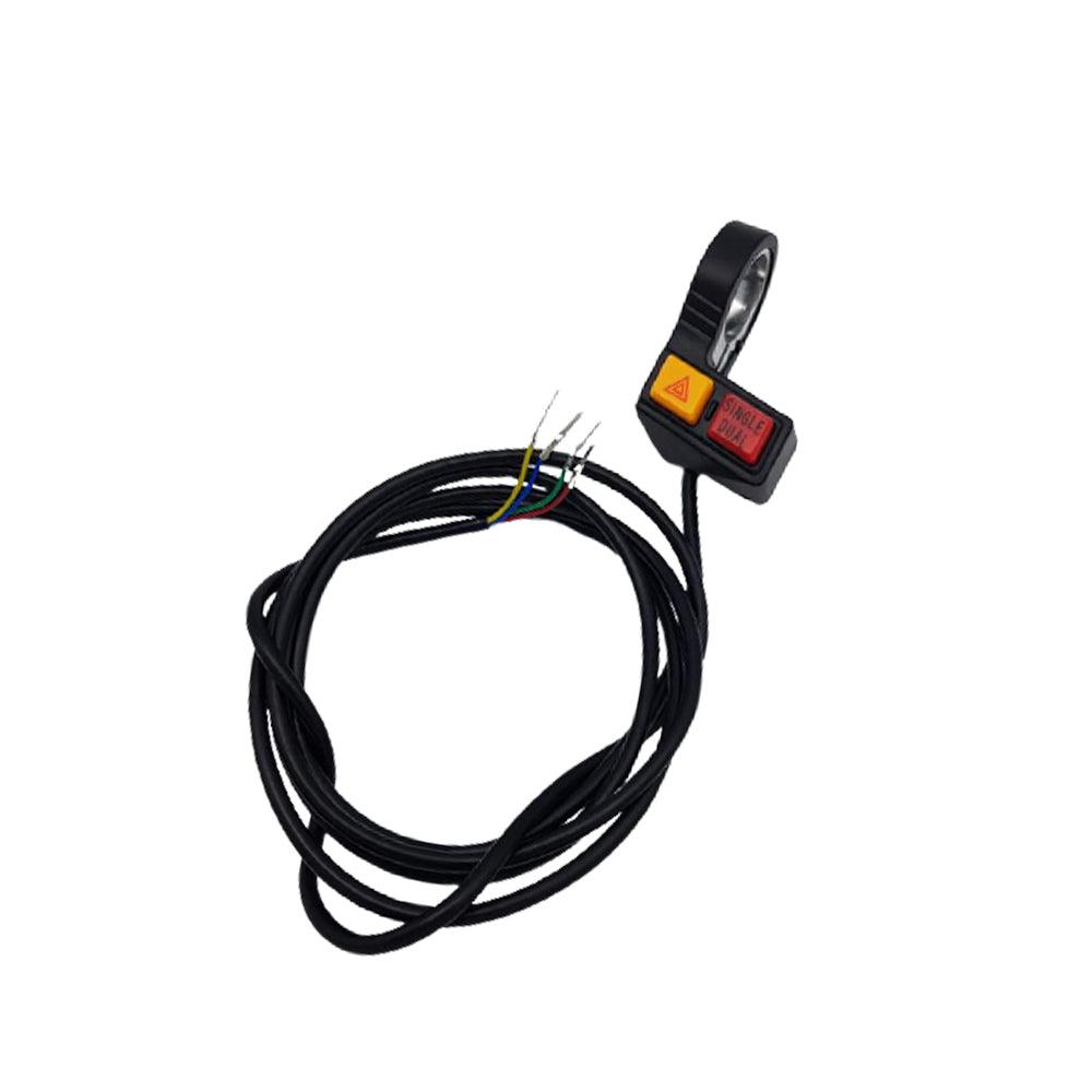 bouton single dual moteur trottinette électrique dualtron thunder jaune rouge commodo