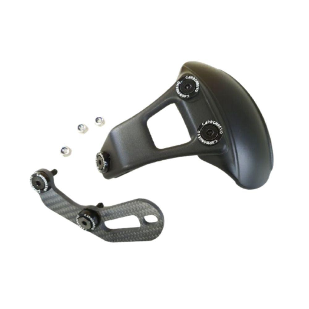 carbonrevo hugger v2 rondelles noires trottinette électrique Dualtron mini garde boue