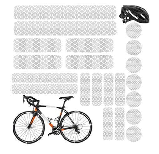 Pack de 36 Stickers Réfléchissants pour Vélo et Trottinette - Pas Cher