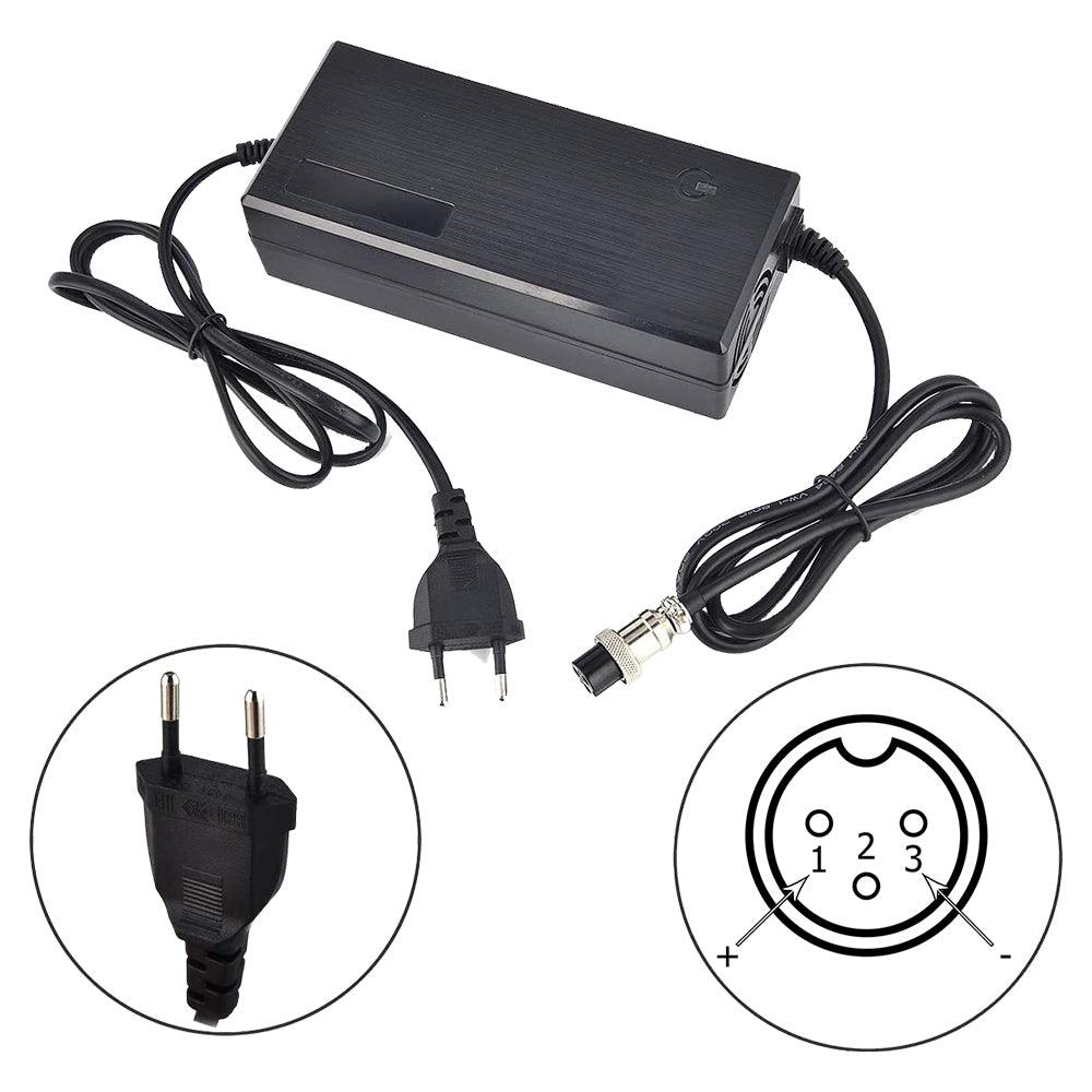 chargeur trottinette électrique 48v standard 54v connecteur gx163