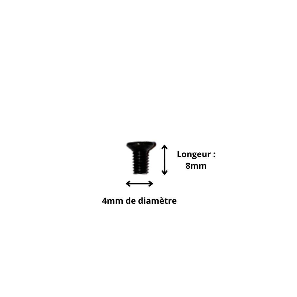 dimensions vis m4x8 tête fraisée