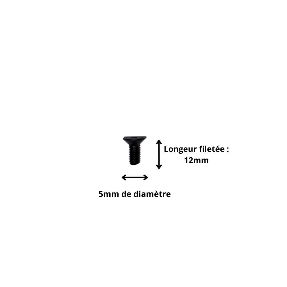 dimensions vis m5x12 tête fraisée