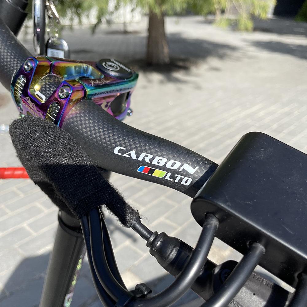fixation guidon anodisé dualtron thunder customisé guidon carbon