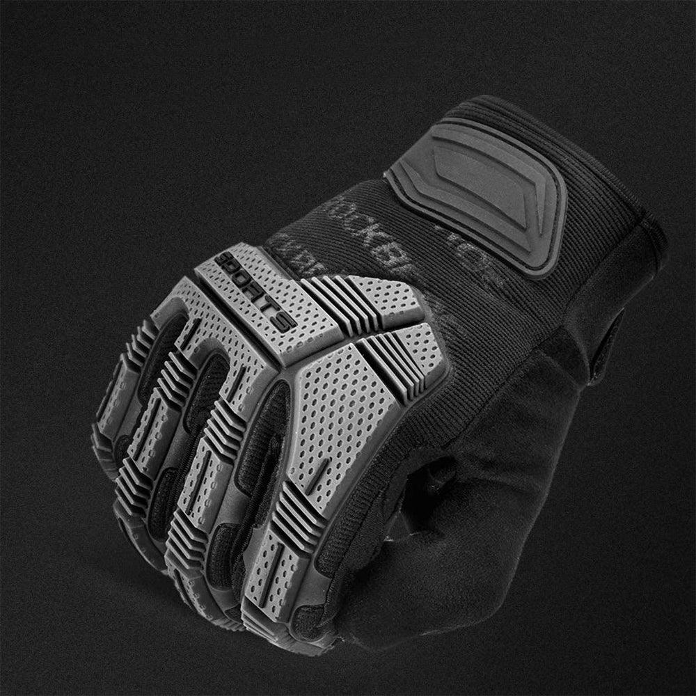 gants protection weebot phalanges renforcees vtt motocross pas cher noir gris