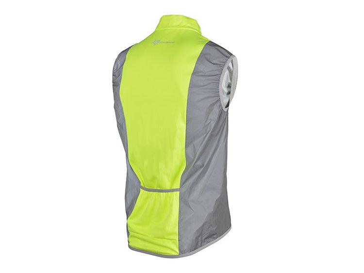 gillet sans manche fluorescent zip velo