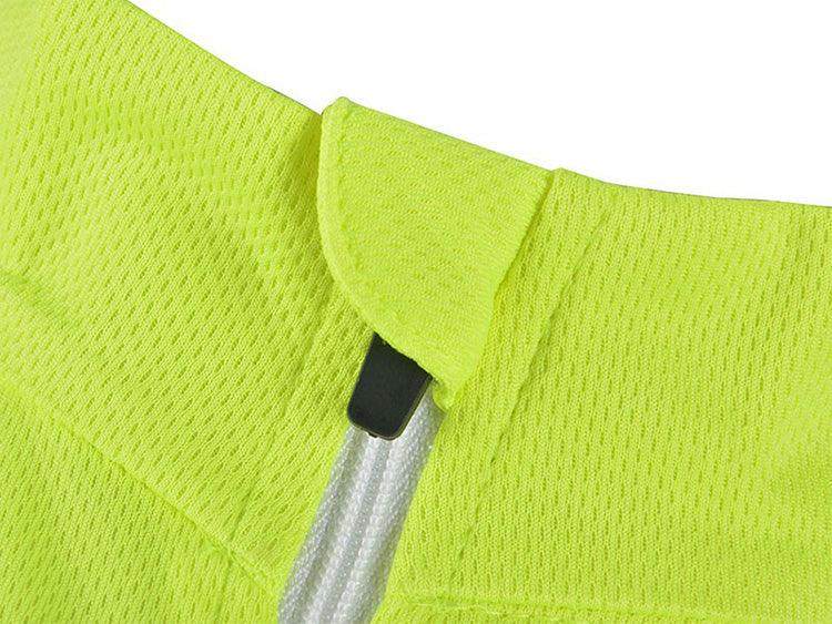 gillet sans manche reflechissant zip velo col