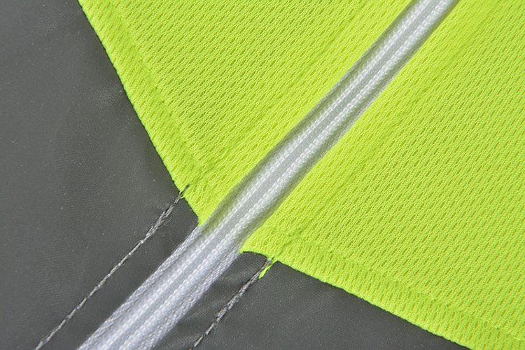 gillet sans manche reflechissant zip velo fermeture eclair