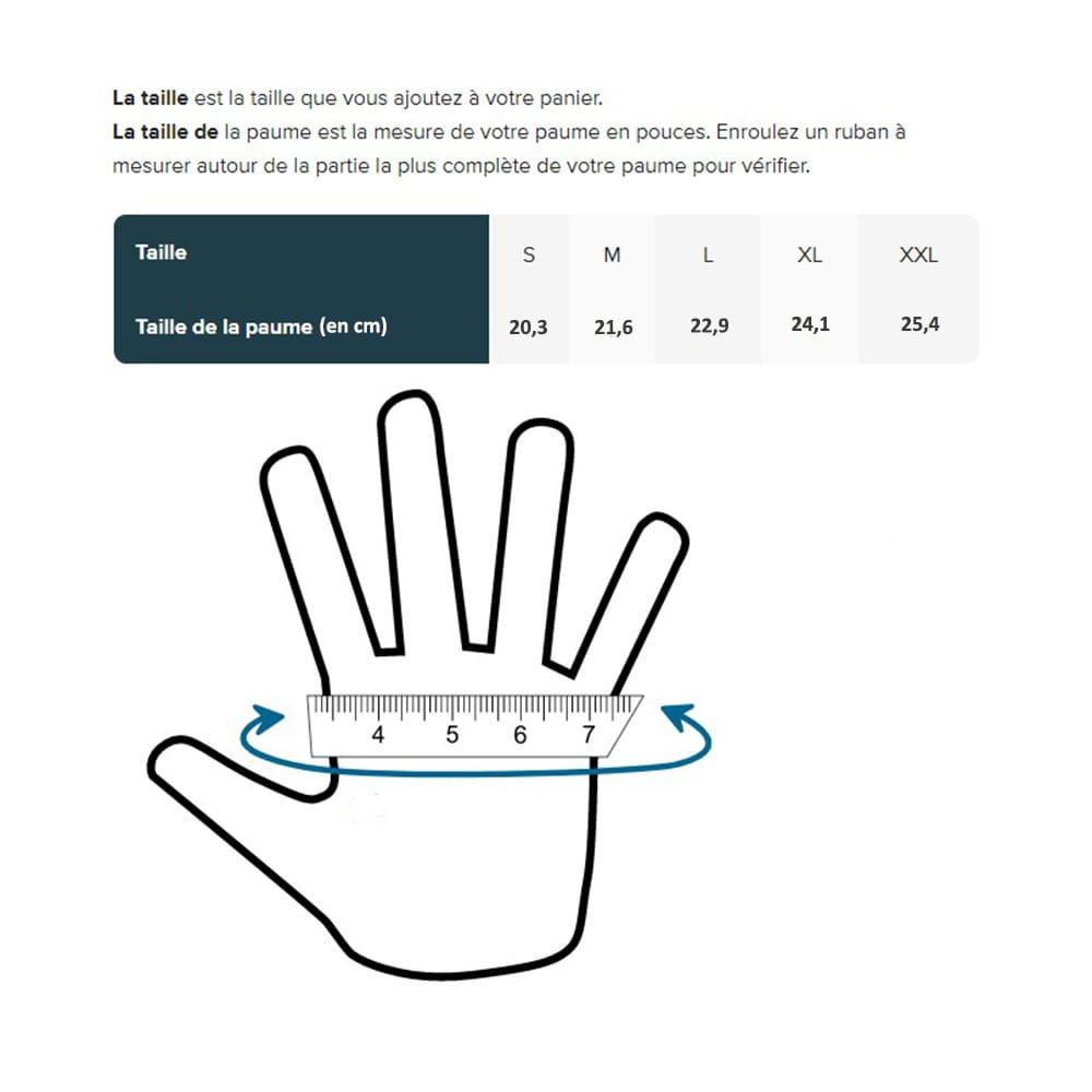 guide taille gants revit chevak gtx