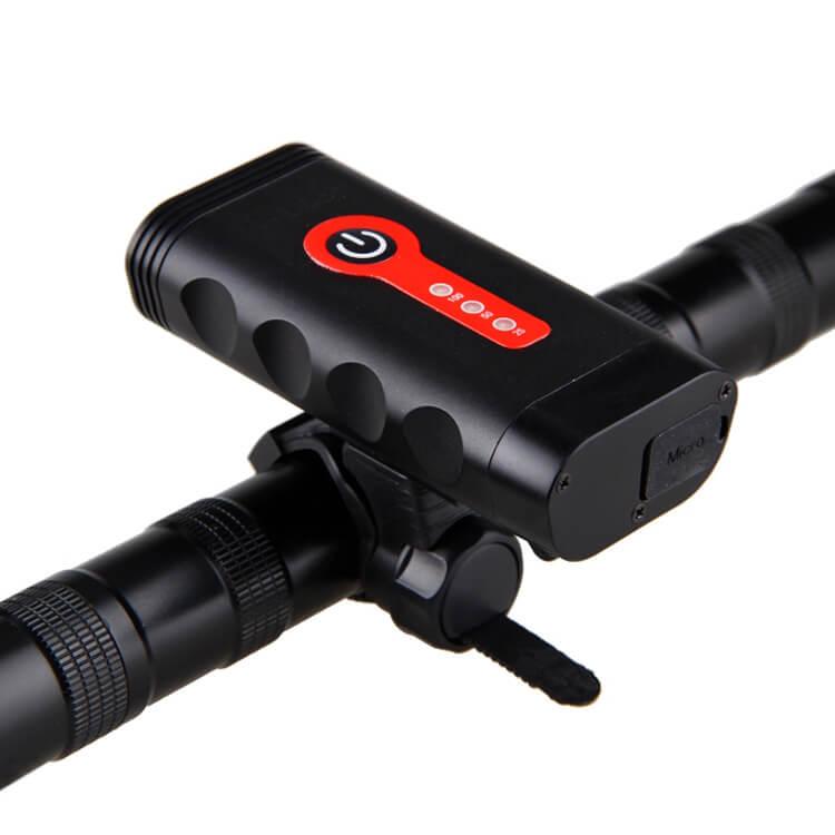 lampe avant velo support etanche cree xlamp 360 degres