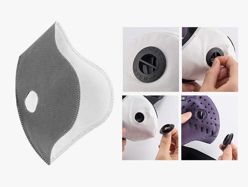 masque anti pollution rock bros filtre remplacable