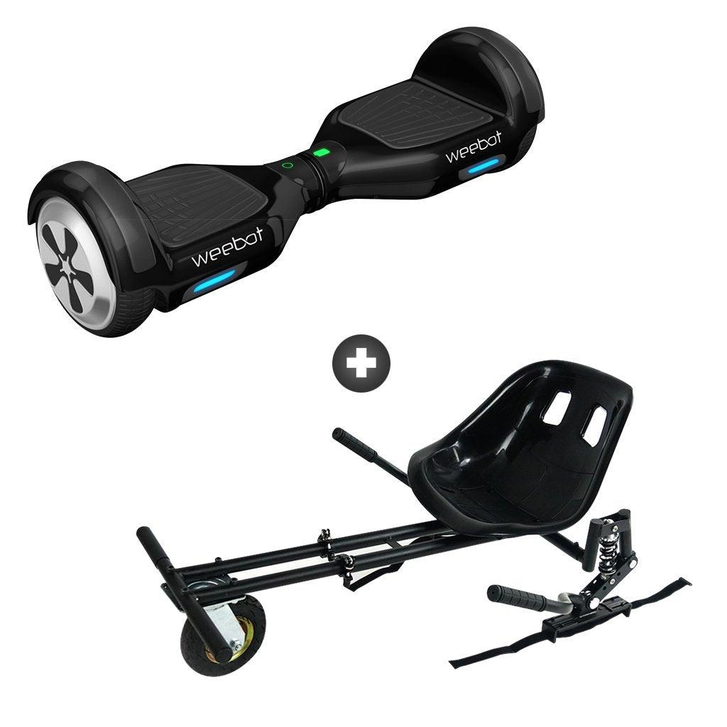 Pack Hoverkart + Hoverboard Classic Noir - 6,5 Pouces - Weebot