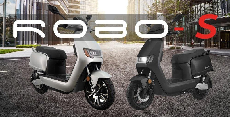 scooter electrique sunra robo s blanc noir lifestyle