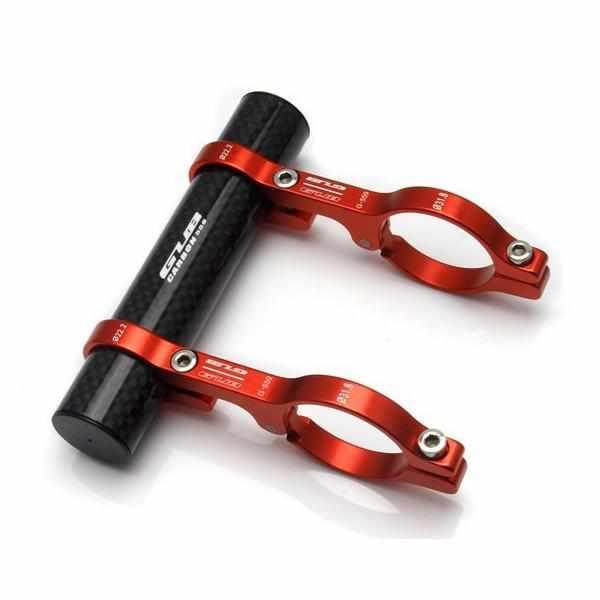 support accessoire carbon velo trottinette noir rouge