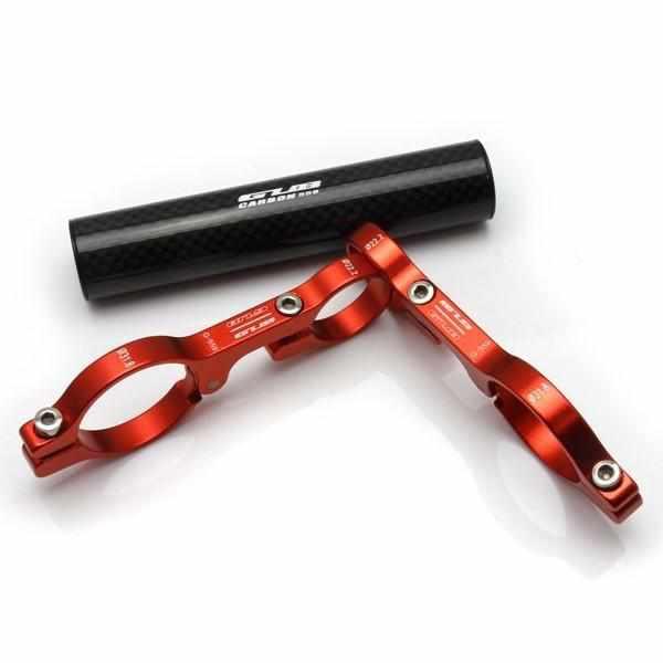 support accessoire universel carbon velo trottinette noir rouge