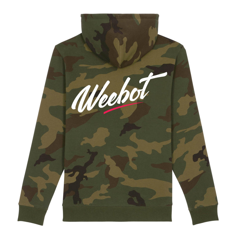 sweat shirt weebot cruiser logo camouflage capuche