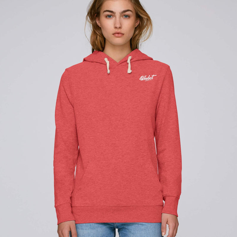 sweat shirt weebot suede rouge femme