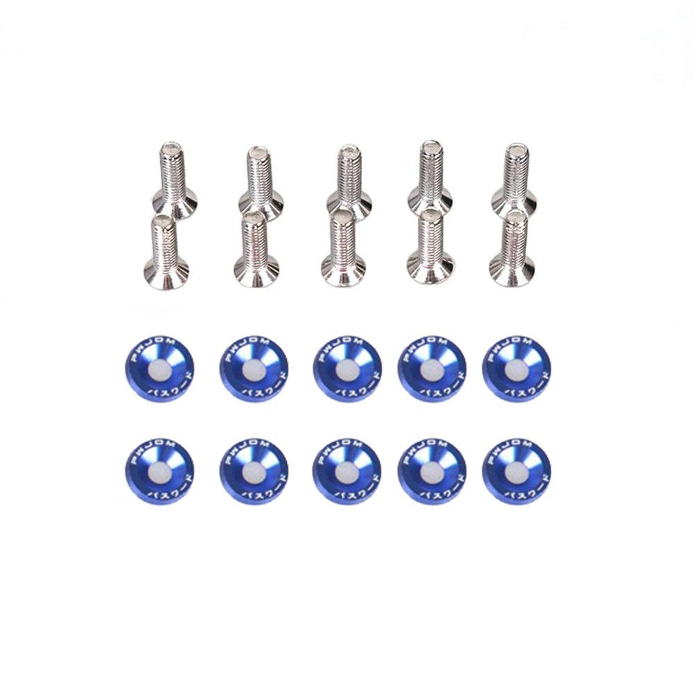 trottinette électrique customisé rondelles bleu m6x20 pas cher