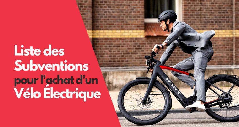 Liste des Subventions pour l'achat d'un Vélo Électrique - Weebot