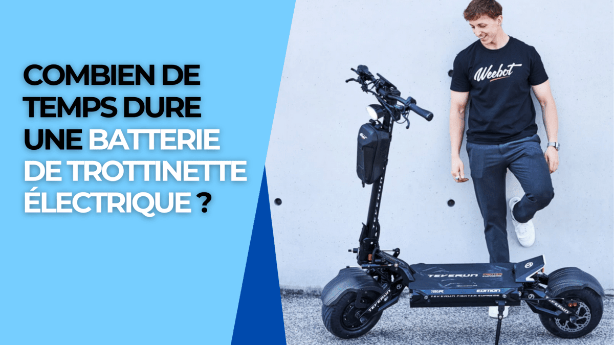Combien de temps dure une batterie de trottinette électrique ? - Weebot