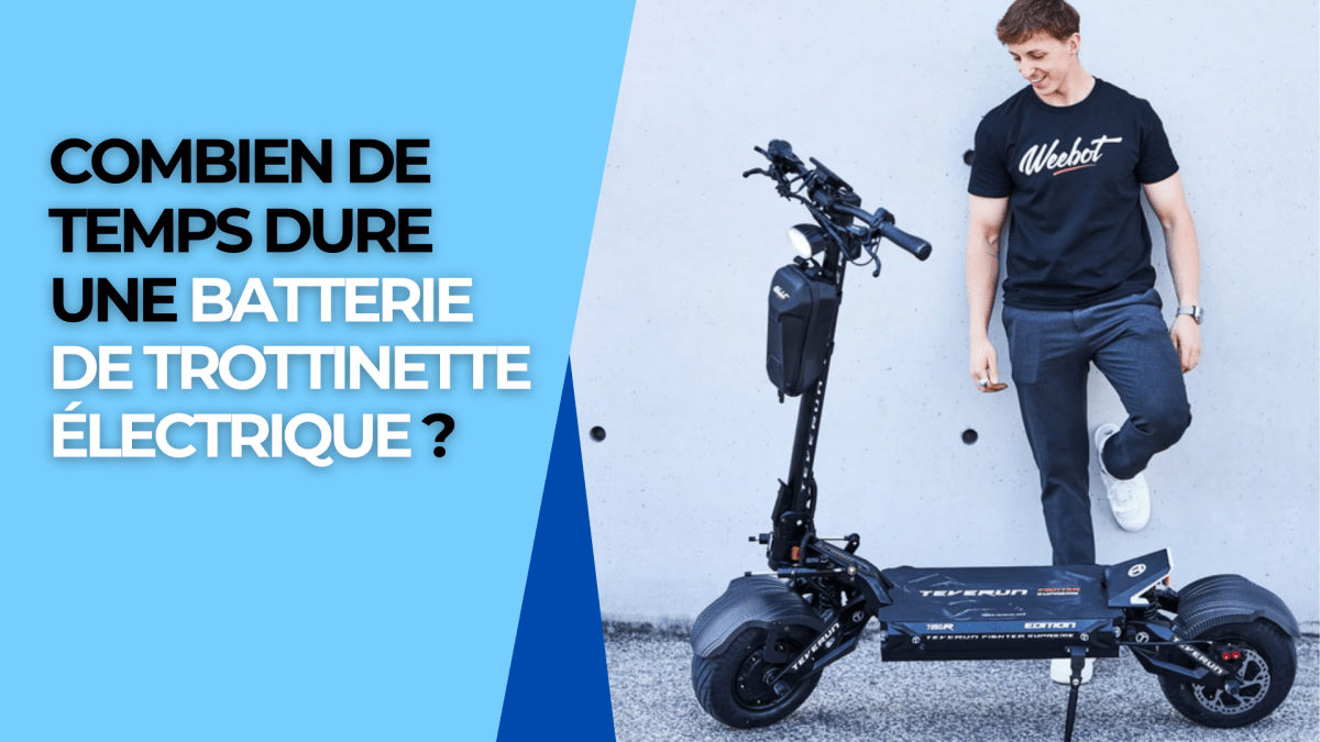 Combien de temps dure une batterie de trottinette électrique ? - Weebot