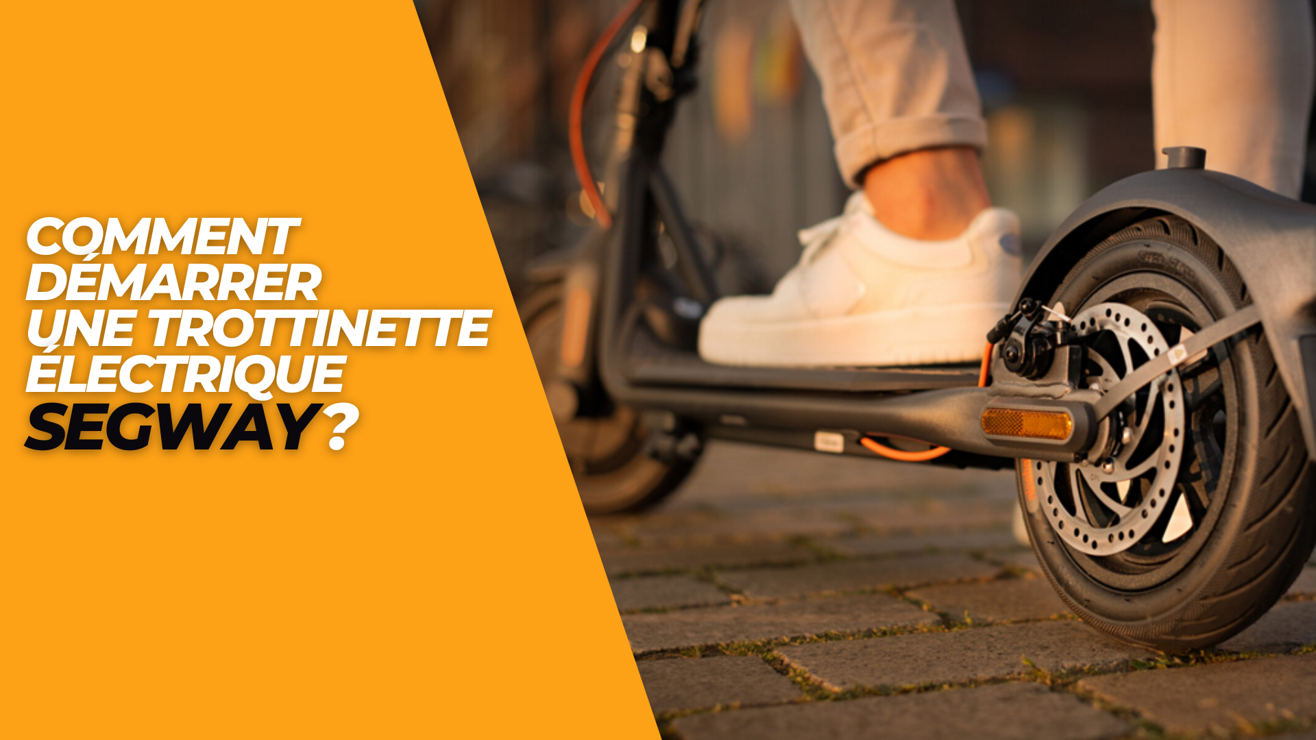 Comment démarrer une trottinette électrique Segway ?