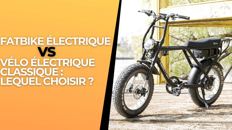 Fatbike électrique VS vélo électrique classique : lequel choisir ? - Weebot
