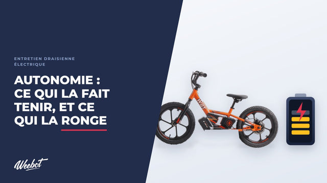 Autonomie d'une draisienne électrique : ce qui la fait tenir, et ce qui la ronge