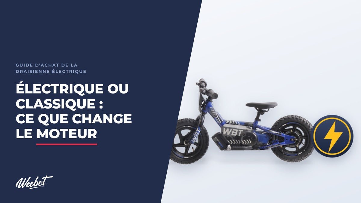 Draisienne électrique ou draisienne classique : ce que le moteur change vraiment - Weebot