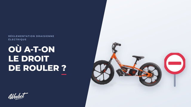 Draisienne électrique enfant : où a-t-on le droit de rouler ?