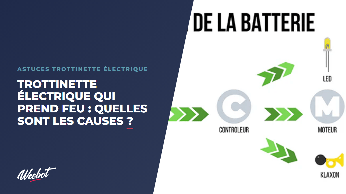 Trottinette électrique qui prend feu : quelles sont les causes ? - Weebot