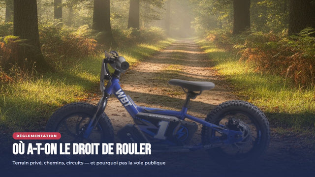 Draisienne électrique enfant : où a-t-on le droit de rouler ?